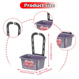 Maxbell Sink Strainer Basket Hanging Basket Kitchen Drain Shelf for Kitchen Bathroom Violet