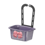 Maxbell Sink Strainer Basket Hanging Basket Kitchen Drain Shelf for Kitchen Bathroom Violet