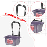Maxbell Sink Strainer Basket Hanging Basket Kitchen Drain Shelf for Kitchen Bathroom Violet