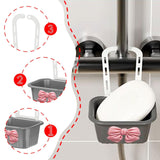 Maxbell Sink Strainer Basket Hanging Basket Kitchen Drain Shelf for Kitchen Bathroom Gray