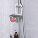 Maxbell Sink Strainer Basket Hanging Basket Kitchen Drain Shelf for Kitchen Bathroom Gray