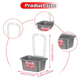 Maxbell Sink Strainer Basket Hanging Basket Kitchen Drain Shelf for Kitchen Bathroom Gray