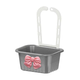 Maxbell Sink Strainer Basket Hanging Basket Kitchen Drain Shelf for Kitchen Bathroom Gray