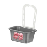 Maxbell Sink Strainer Basket Hanging Basket Kitchen Drain Shelf for Kitchen Bathroom Gray