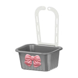 Maxbell Sink Strainer Basket Hanging Basket Kitchen Drain Shelf for Kitchen Bathroom Gray