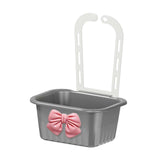 Maxbell Sink Strainer Basket Hanging Basket Kitchen Drain Shelf for Kitchen Bathroom Gray