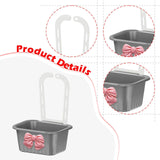 Maxbell Sink Strainer Basket Hanging Basket Kitchen Drain Shelf for Kitchen Bathroom Gray