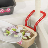 Maxbell Sink Strainer Basket Hanging Basket Kitchen Drain Shelf for Kitchen Bathroom Gray