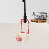 Maxbell Sink Strainer Basket Hanging Basket Kitchen Drain Shelf for Kitchen Bathroom Beige