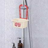 Maxbell Sink Strainer Basket Hanging Basket Kitchen Drain Shelf for Kitchen Bathroom Beige