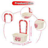 Maxbell Sink Strainer Basket Hanging Basket Kitchen Drain Shelf for Kitchen Bathroom Beige