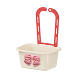 Maxbell Sink Strainer Basket Hanging Basket Kitchen Drain Shelf for Kitchen Bathroom Beige