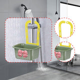 Maxbell Sink Strainer Basket Hanging Basket Kitchen Drain Shelf for Kitchen Bathroom Green