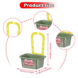 Maxbell Sink Strainer Basket Hanging Basket Kitchen Drain Shelf for Kitchen Bathroom Green