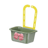 Maxbell Sink Strainer Basket Hanging Basket Kitchen Drain Shelf for Kitchen Bathroom Green