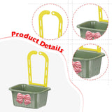 Maxbell Sink Strainer Basket Hanging Basket Kitchen Drain Shelf for Kitchen Bathroom Green