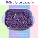 Maxbell Foldable Hair Removal Wax Melter US 110V Plug Multifunctional 500ml Capacity Purple