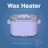 Maxbell Foldable Hair Removal Wax Melter US 110V Plug Multifunctional 500ml Capacity Purple