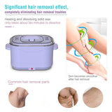 Maxbell Foldable Hair Removal Wax Melter US 110V Plug Multifunctional 500ml Capacity Purple