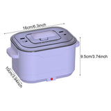 Maxbell Foldable Hair Removal Wax Melter US 110V Plug Multifunctional 500ml Capacity Purple