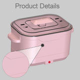Maxbell Foldable Hair Removal Wax Melter US 110V Plug Multifunctional 500ml Capacity Pink