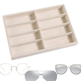 Maxbell Glasses Display Tray Portable Glasses Container Eyewear Storage Case