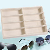 Maxbell Glasses Display Tray Portable Glasses Container Eyewear Storage Case