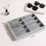 Maxbell Glasses Display Tray Portable Glasses Container Eyewear Storage Case