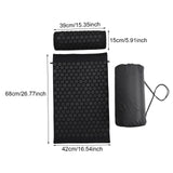 Maxbell Acupressure Mat and Pillow Set Premium Accupressure Pad for Leg Hip Shoulder Black