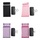 Maxbell Acupressure Mat and Pillow Set Premium Accupressure Pad for Leg Hip Shoulder Black