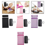 Maxbell Acupressure Mat and Pillow Set Premium Accupressure Pad for Leg Hip Shoulder Black