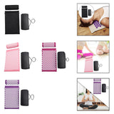 Maxbell Acupressure Mat and Pillow Set Premium Accupressure Pad for Leg Hip Shoulder Black