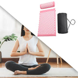 Maxbell Acupressure Mat and Pillow Set Premium Accupressure Pad for Leg Hip Shoulder Pink White