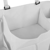 Maxbell Hanging Diaper Organizer Storage Bag Diaper Stacker for Bedroom Newborn Baby Gray