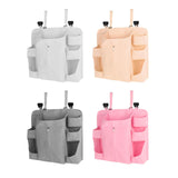 Maxbell Hanging Diaper Organizer Storage Bag Diaper Stacker for Bedroom Newborn Baby Gray