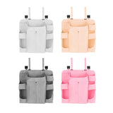 Maxbell Hanging Diaper Organizer Storage Bag Diaper Stacker for Bedroom Newborn Baby Gray