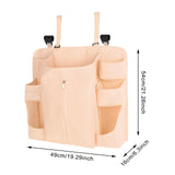 Maxbell Hanging Diaper Organizer Storage Bag Diaper Stacker for Bedroom Newborn Baby Beige