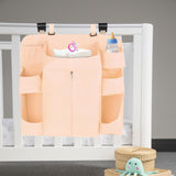 Maxbell Hanging Diaper Organizer Storage Bag Diaper Stacker for Bedroom Newborn Baby Beige