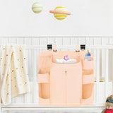 Maxbell Hanging Diaper Organizer Storage Bag Diaper Stacker for Bedroom Newborn Baby Beige