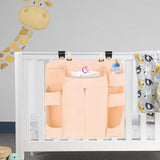 Maxbell Hanging Diaper Organizer Storage Bag Diaper Stacker for Bedroom Newborn Baby Beige