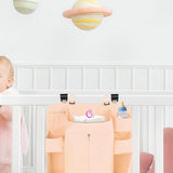 Maxbell Hanging Diaper Organizer Storage Bag Diaper Stacker for Bedroom Newborn Baby Beige