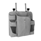 Maxbell Hanging Diaper Organizer Storage Bag Diaper Stacker for Bedroom Newborn Baby Dark Gray