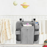 Maxbell Hanging Diaper Organizer Storage Bag Diaper Stacker for Bedroom Newborn Baby Dark Gray