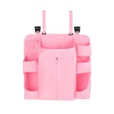 Maxbell Hanging Diaper Organizer Storage Bag Diaper Stacker for Bedroom Newborn Baby Pink