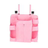 Maxbell Hanging Diaper Organizer Storage Bag Diaper Stacker for Bedroom Newborn Baby Pink