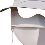 Maxbell Face Mask with Brim Reusable Portable Face Covering for Beach Travel Outdoor gray