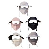 Maxbell Face Mask with Brim Reusable Portable Face Covering for Beach Travel Outdoor gray