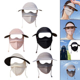 Maxbell Face Mask with Brim Reusable Portable Face Covering for Beach Travel Outdoor gray