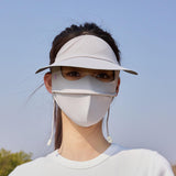 Maxbell Face Mask with Brim Reusable Portable Face Covering for Beach Travel Outdoor gray