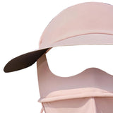 Maxbell Face Mask with Brim Reusable Portable Face Covering for Beach Travel Outdoor pink